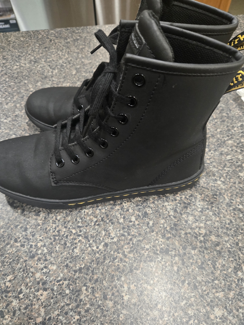 Dr. Martens Sheridan Matte Black Combat Boots Women’s US 6 EU 37